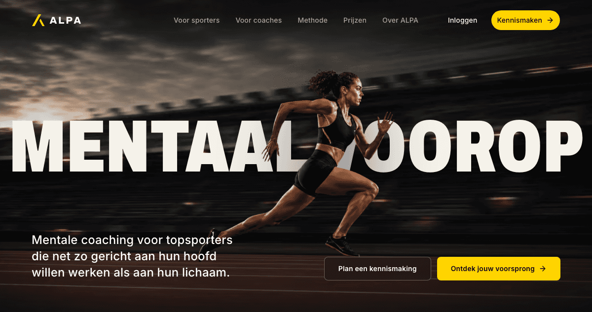 Homepage van ALPA sport